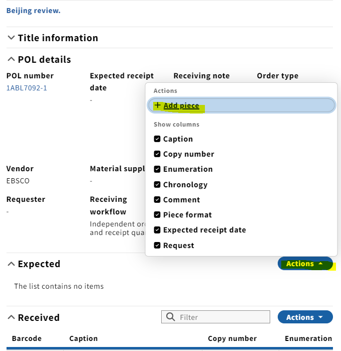 LTS Training Resources > Serials Receiving in FOLIO > image-2024-2-20_16-4-20.png